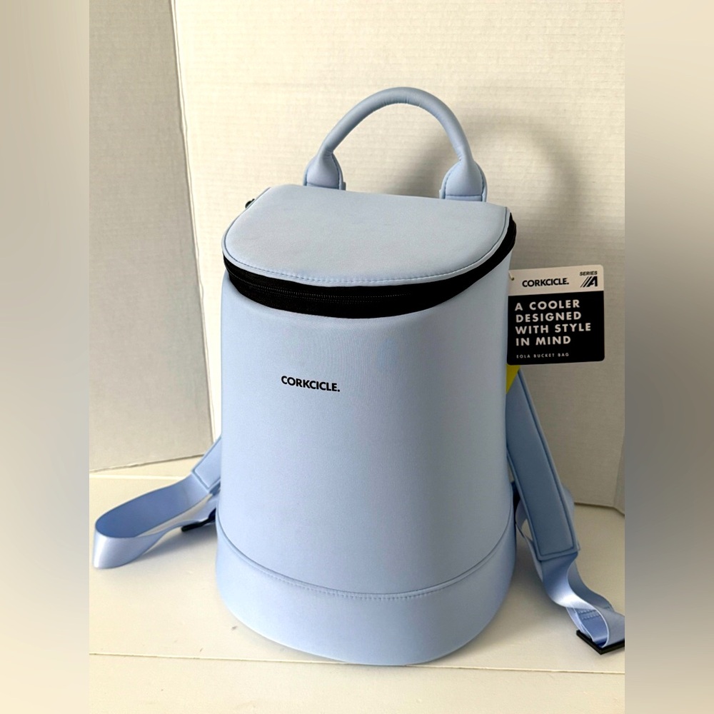 Corkcicle Eola Bucket Bag Periwinkle Neoprene Insulated/Water & Leakproof